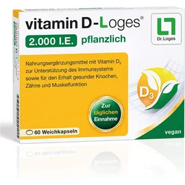 Vitamin D-Loges 2000 I.E. pflanzlich 60 Weichkapseln