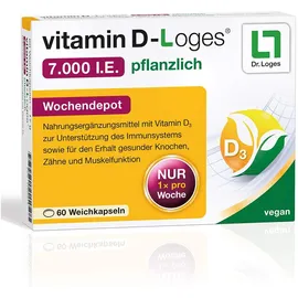 Vitamin D-Loges 7000 I.E. pflanzlich 60 Weichkapseln