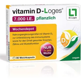 Vitamin D-Loges 7000 I.E. pflanzlich 90 Weichkapseln