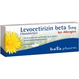 Levocetirizin Beta 5 mg 6 Filmtabletten