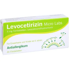 Levocetirizin Micro Labs 5 mg 20 Filmtabletten