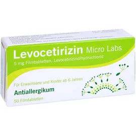 Levocetirizin Micro Labs 5 mg 50 Filmtabletten