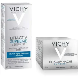 Vichy Liftactiv Supreme Serum 10 50 ml Konzentrat + gratis Nacht mini 15 ml Tiegel