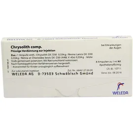 Chrysolith comp. Weleda 8 x 1 ml Ampullen