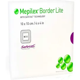 Mepilex Border Lite 5 Schaumverbände 10 X 10 cm Steril