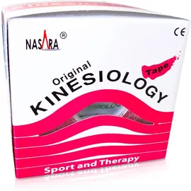 Nasara Kinesio Tape 5 cm X 5 M Pink Inklusive Spenderbox 1 Tape