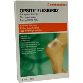 Opsite Flexigrid 5 Transparente Wundverbände 6 X 7 cm Steril