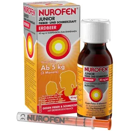 Nurofen Junior Fieber- & Schmerzsaft 40 mg pro 1 ml Erdbeere 150 ml