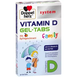 Doppelherz system Vitamin D family 30 Gel - Tabs Apfel