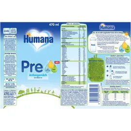 Humana Anfangsmilch PRE Pulver 800 g