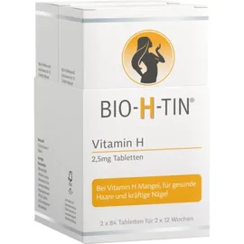 BIO-H-TIN Vitamin H 2,5 mg, 2x84 für 2x12 Wochen Tabletten