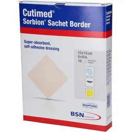 SORBION Cutimed Sachet Border Wundaufl.15x15 cm