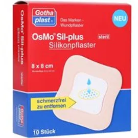 OSMO SIL-plus Silikonpflaster 8x8 cm steril