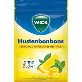WICK Hustenbonbons ZITRONE& NATÜRLICHES MENTHOL ohne Zucker