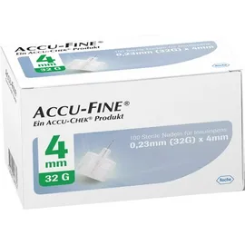 ACCU FINE sterile Nadeln f.Insulinpens 4 mm 32 G