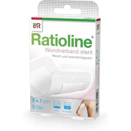 Ratioline Wundverband 7x5 Cm Steril