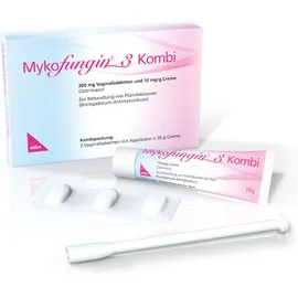 Mykofungin 3 Kombi 200mg Vaginaltabletten+ 10mg/g Creme