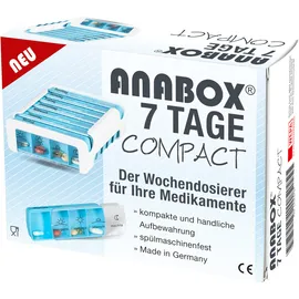 Anabox Compact 7 Tage Wochendosierer Blau/weiß
