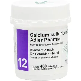 Calcium sulfuricum D6 Adler Pharma Biochemie nach Dr. Schüßler Nr.12, Tablette