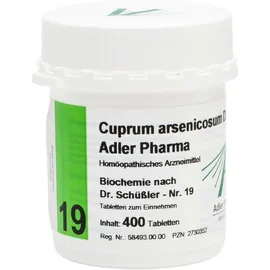 Cuprum arsenicosum D12  Adler Pharma Nr.19, Tablette