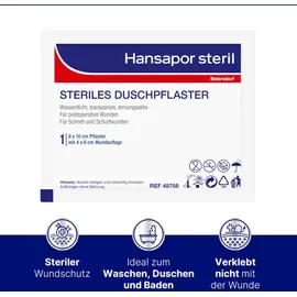 Hansapor STERILES DUSCHPFLASTER 8 x 10cm