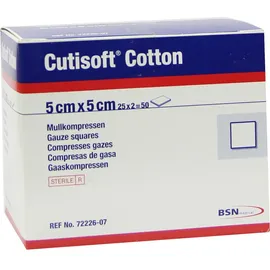 CUTISOFT Cotton Kompr.5x5 cm steril 12fach