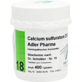 Calcium sulfuratum D12 Adler Pharma Nr.18, Tablette