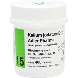 Kalium jodatum D12 Adler Pharma Nr.15, Tablette
