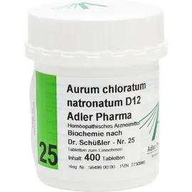 Aurum chloratum natronatum D12 Adler Pharma Nr.25, Tablette