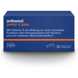 ORTHOMOL Junior C plus Granulat Himbeer/Limette