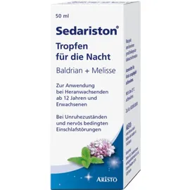 Sedariston Tropfen für die Nacht Baldrian + Melisse