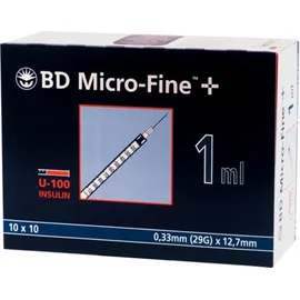 BD MICRO-FINE+ Insulinspritzen 1 ml U100 12,7 mm