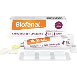 Biofanal Kombipackung bei Scheidenpilz Vaginaltabletten + Salbe