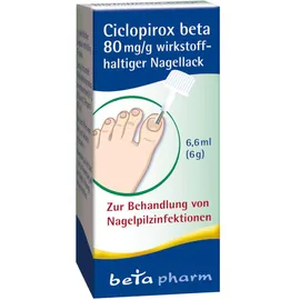 Ciclopirox beta 80 mg/g wirkstoffhaltiger Nagellack