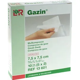 GAZIN Mullkomp.7,5x7,5 cm steril 8fach