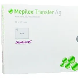 MEPILEX Transfer Ag Schaumverband 10x12,5 cm ster.