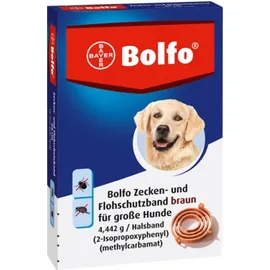 Bolflo Flohschutzband braun für große Hunde