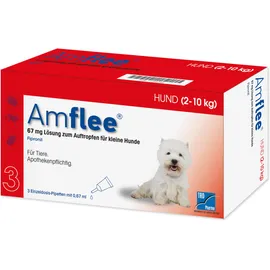 AMFLEE 67 mg Spot-on Lösung für kleine Hunde 2-10kg