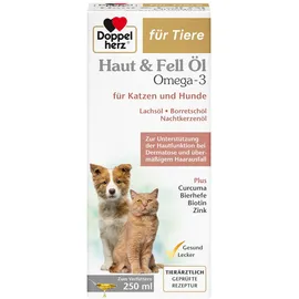 Doppelherz Haut & Fell Omega-3 für Katzen und Hunde