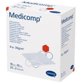 Medicomp Vlieskomp.steril 10x10 cm 4lagi 50 St