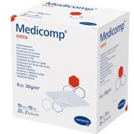 Medicomp Extra Vlieskomp.steril 10x10 cm 50 St