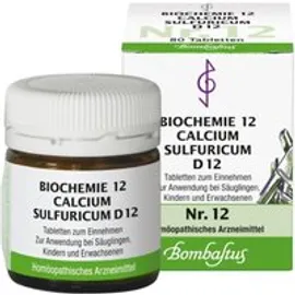 Biochemie 12 Calcium sulfuricum D 12 Tab 80 St