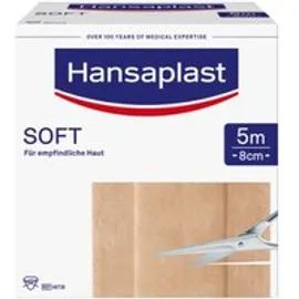 Hansaplast Soft Pflasterrolle, 5m x 8cm 1 St