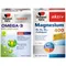 Bild 1 für Doppelherz® aktiv Magnesium 400 + B1 + B6 + B12 + Folsäure Tabletten + Doppelherz® system Omega-3 Pflanzlich