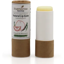 truemorrow Natural Lip Balm - Natürlicher Lippenpflegestift in Papierhülse Grapefruit-Rosmarin