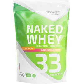 TNT Naked Whey Protein - Kirsche (Bubble-Gum), hoher Eiweißanteil, mit Laktase für bessere Verdauung