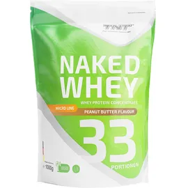 TNT Naked Whey Protein - Erdnussbutter, hoher Eiweißanteil, mit Laktase für bessere Verdauung