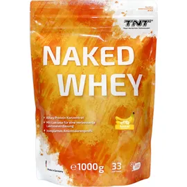 TNT Naked Whey Protein - Banane, hoher Eiweißanteil, wenig Kohlenh., Laktase für bessere Verdauung