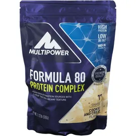Multipower Formula 80 Protein Complex, Cookies-Cream, Pulver