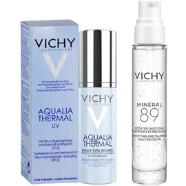 Vichy Aqualia Thermal belebender Augenbalsam 15 ml + gratis Mineral 89 10 ml Probe